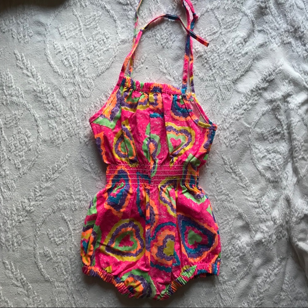 Rainbow color romper